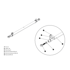 Kit barre de liaison twin OBM 50cm 2