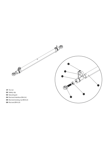 Kit barre de liaison twin OBM 50cm